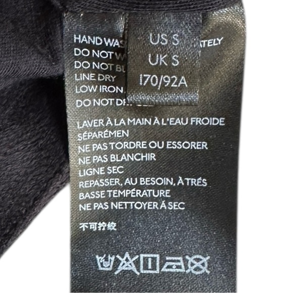 Anthropologie Black Sequin Faux Suede Moto Blazer Jacket NWT S Open Front Party - Picture 11 of 11